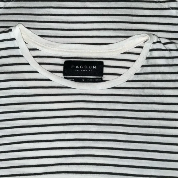 BUNDLE 6 Basic Striped Tees (S/M) Pacsun/On the Byas - Picture 11 of 13